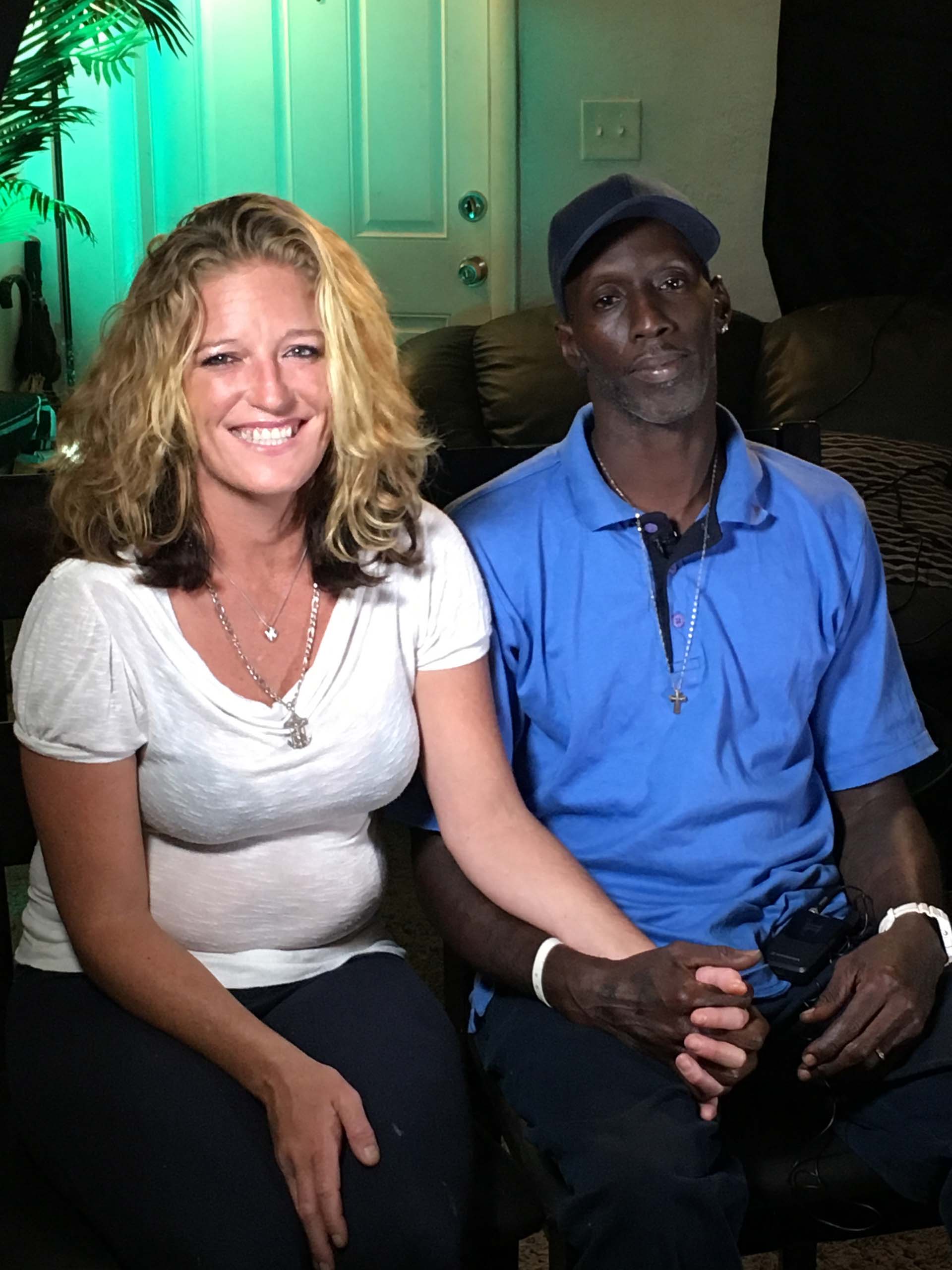 homeless couple housed