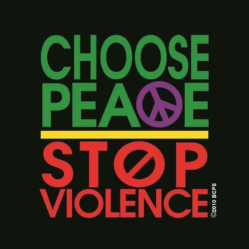 choose peace stop violence logo