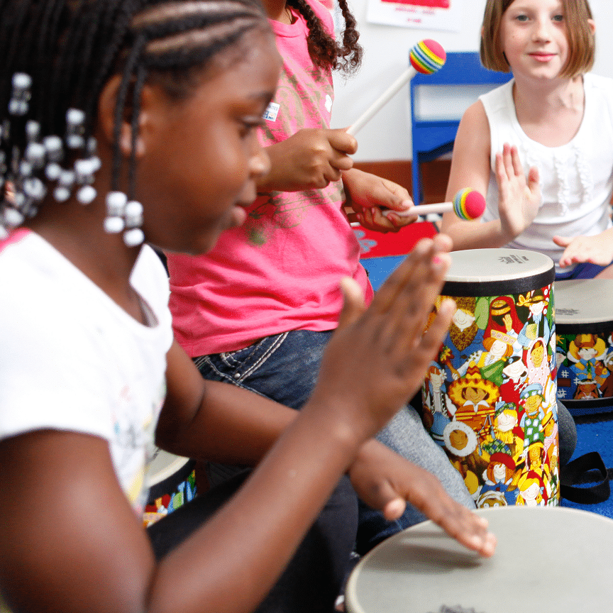 kids drumming