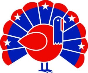 red and blue turkey